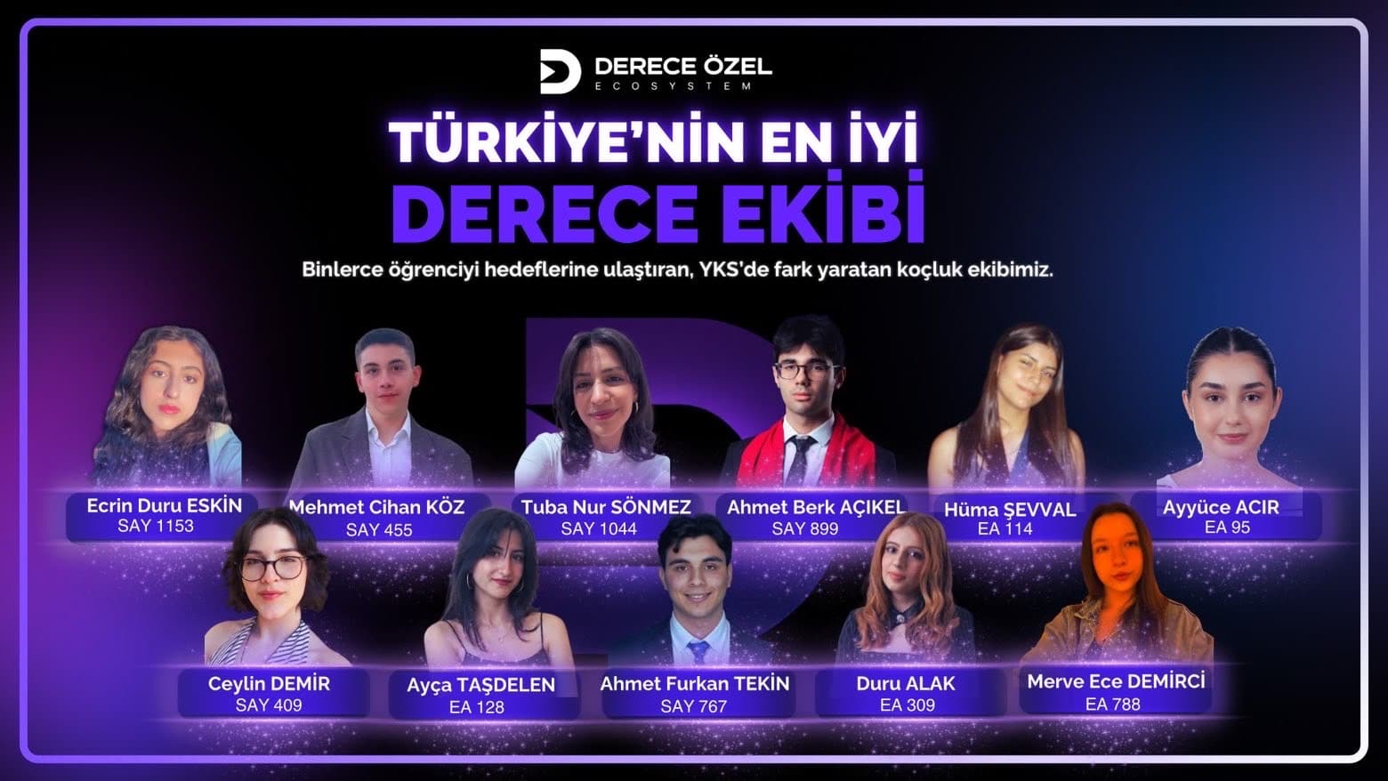 Derece Özel koçluk ekibi, birinci kadro afişi